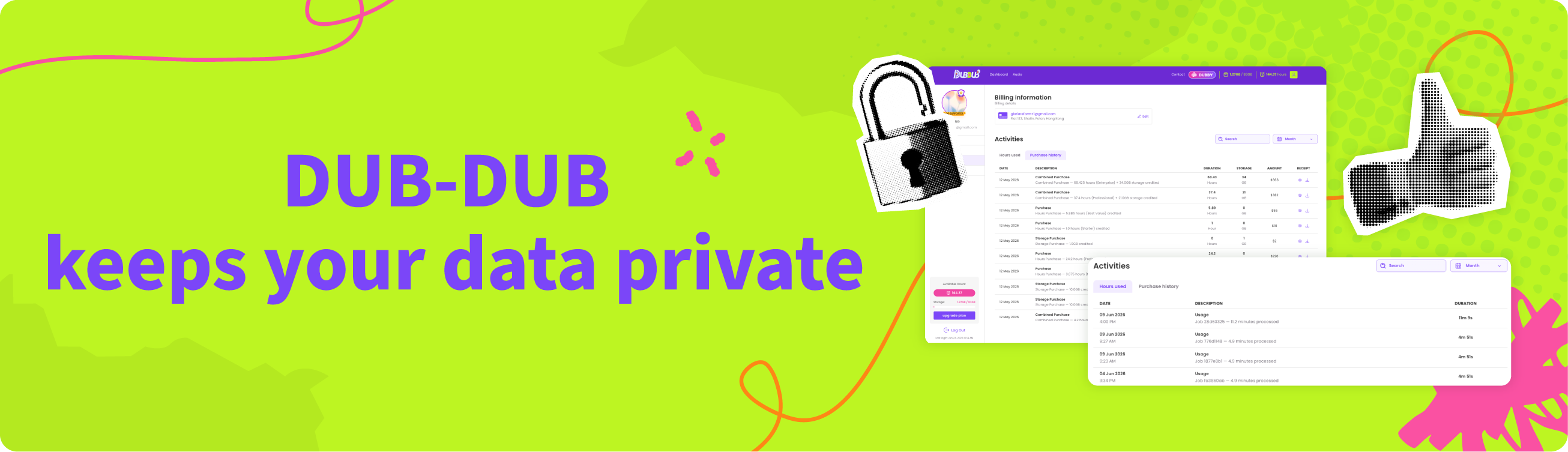 Confidential audio transcription without training AI LLMs