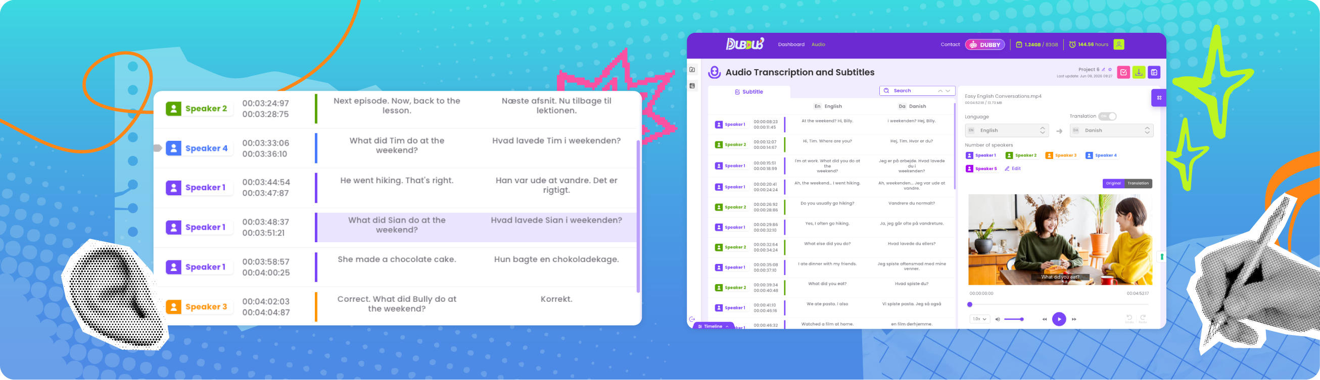 Fast and accurate audio transcription for meeting recordings