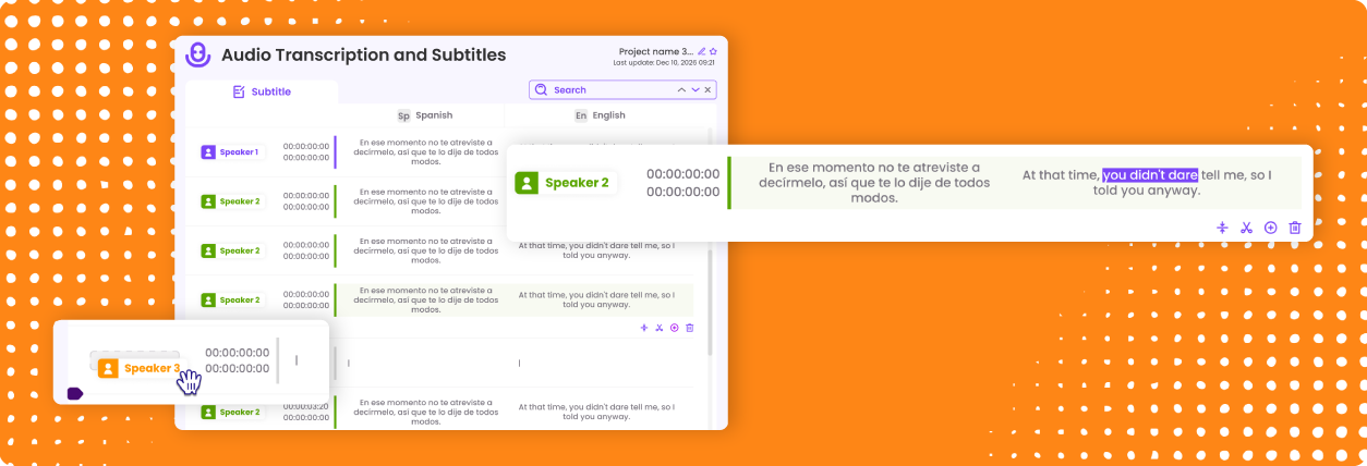 VEED.io video editing workflow compared with DUB-DUB multilingual subtitle localisation workflow