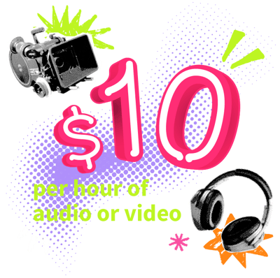 Dub-Dub's pricing — one simple flat rate of $10 per hour, no hidden fees. Get started for free now.